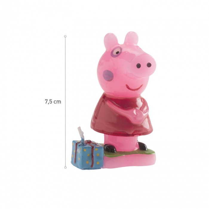 Lumanare tort Peppa Pig 3D 8 cm [2]