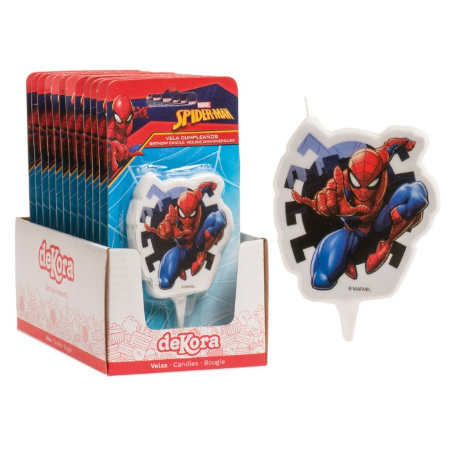 Lumanare tort Spiderman 2D 7 cm [4]