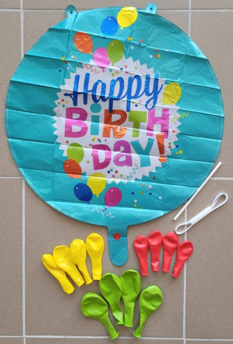 Set baloane latex si folie Happy Birthday 15 buc [2]