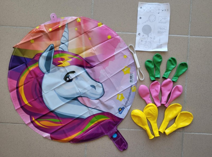 Minikit decor acasa Unicorn roz 15 buc [2]