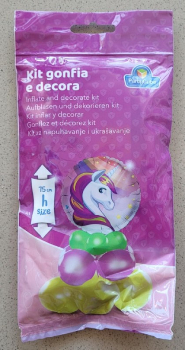 Minikit decor acasa Unicorn roz 15 buc [3]