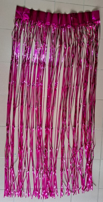 Perdea beteala roz metalic 1 m x 2 m [2]