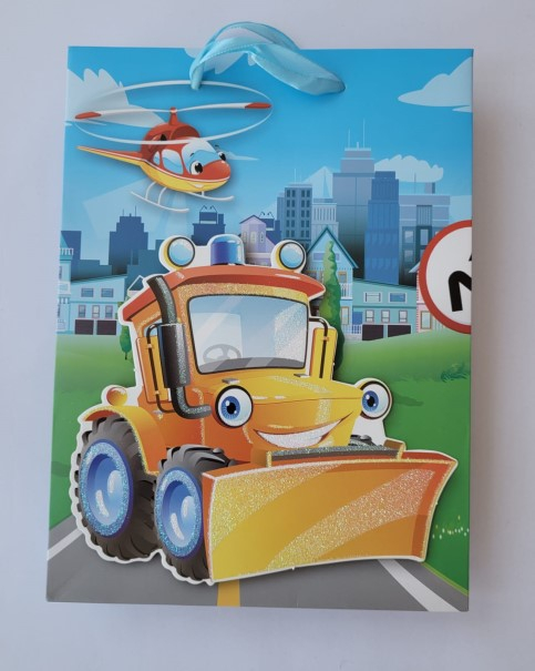 Punga cadou baieti escavator mica 24 * 18 cm [3]