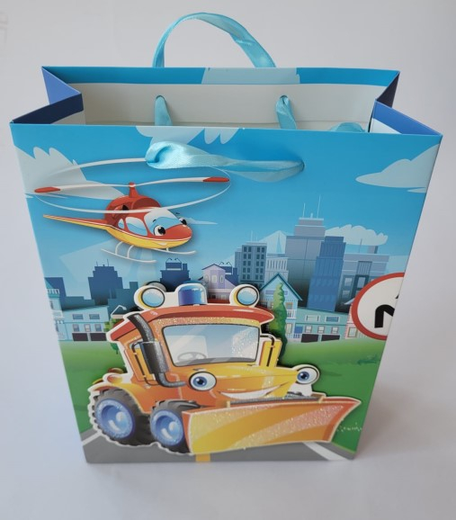 Punga cadou baieti escavator mica 24 * 18 cm [2]