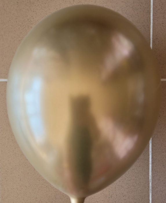 Set 10 baloane chrom auriu premium 30 cm [2]