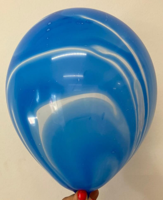 Set 5 baloane latex albastru degrade 35 cm [4]