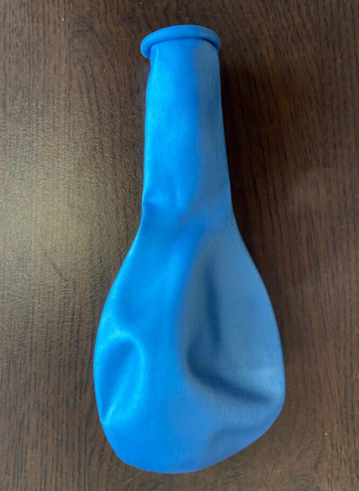 Set 10 baloane latex chrome albastru / blue 30cm [4]