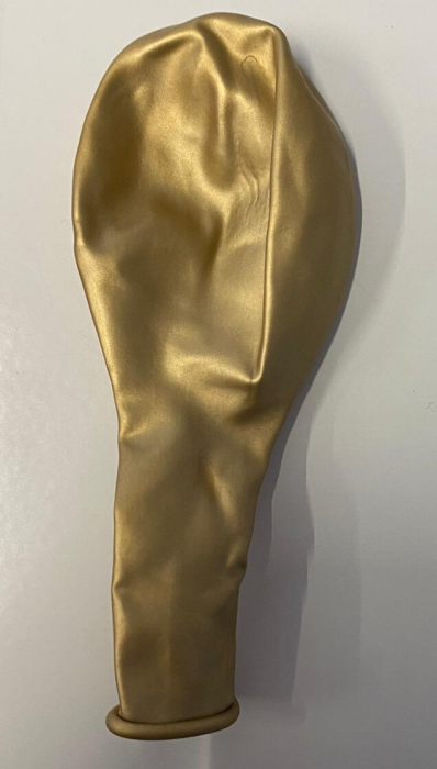 Set 10 baloane latex chrome auriu / gold 30cm [4]