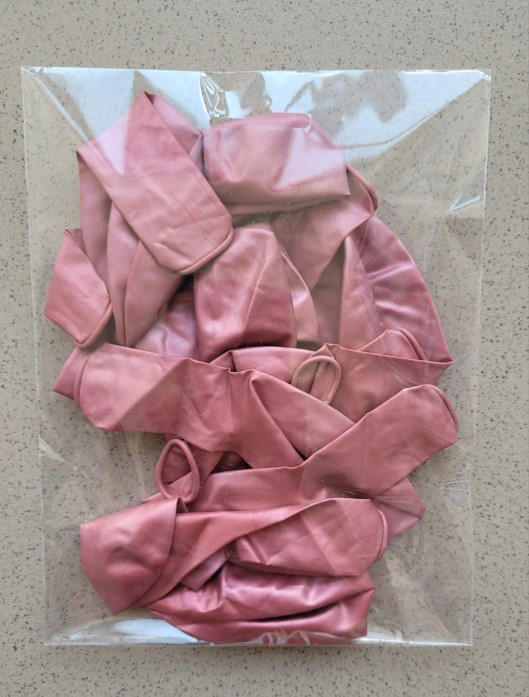 Set 10 baloane latex chrome roz 30 cm [5]