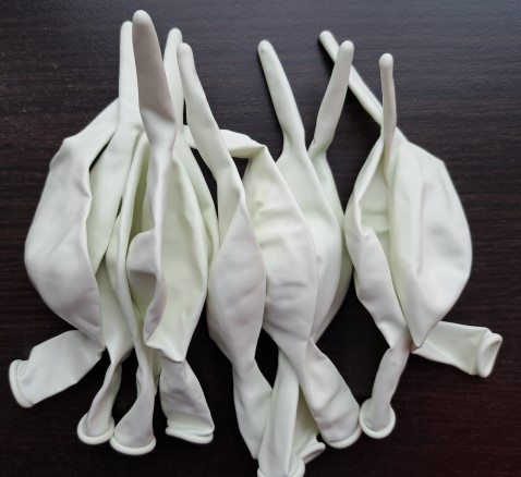 Set 10 baloane latex doua capete / link o loon alb 30 cm [3]