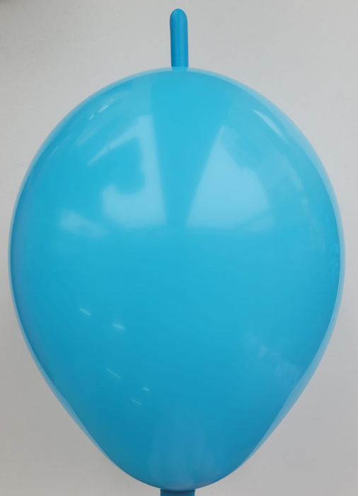 Set 10 baloane latex doua capete / link o loon albastru deschis 15 cm [2]