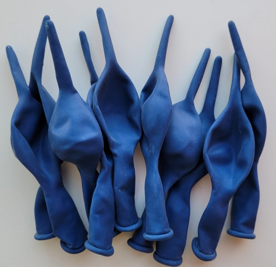 Set 10 baloane latex doua capete / link o loon albastru royal 15 cm [3]
