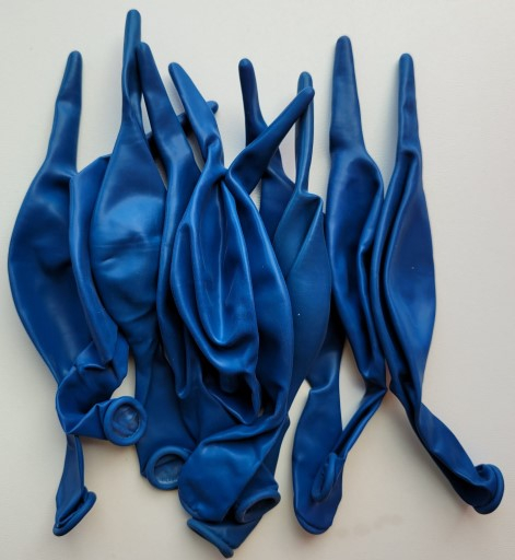 Set 10 baloane latex doua capete / link o loon albastru royal 30 cm [3]