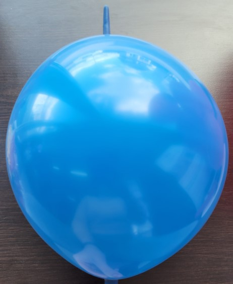 Set 10 baloane latex doua capete / link o loon albastru royal 30 cm [2]