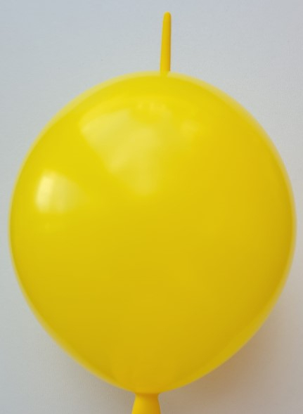 Set 10 baloane latex doua capete / link o loon galben soare 30 cm [3]