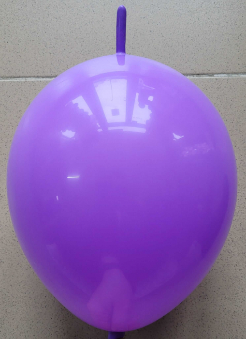 Set 10 baloane latex doua capete / link o loon mov 23 cm [2]