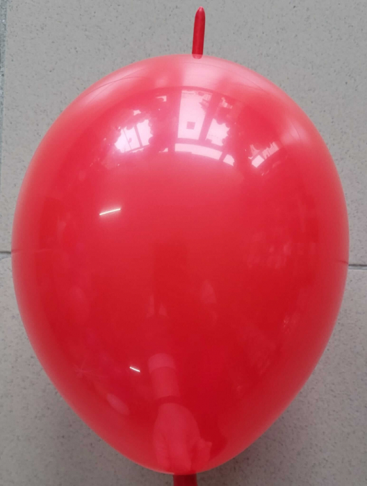 Set 10 baloane latex doua capete / link o loon rosu 23 cm [2]