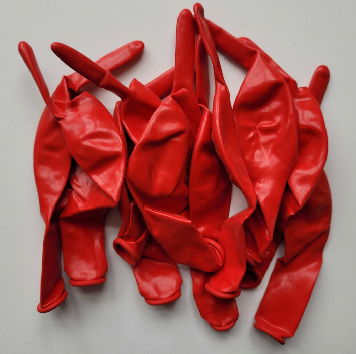 Set 10 baloane latex doua capete / link o loon rosu 23 cm [3]