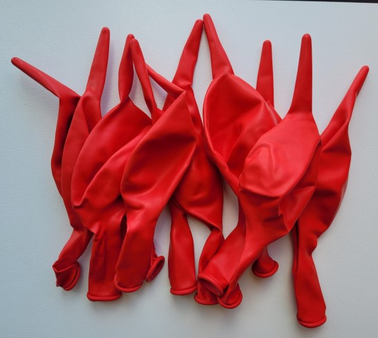 Set 10 baloane latex doua capete / link o loon rosu mar 30 cm [2]