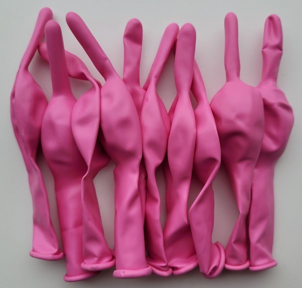 Set 10 baloane latex doua capete / link o loon roz 15 cm [3]