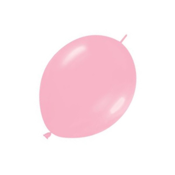 Set 10 baloane latex doua capete link o loon roz 23 cm