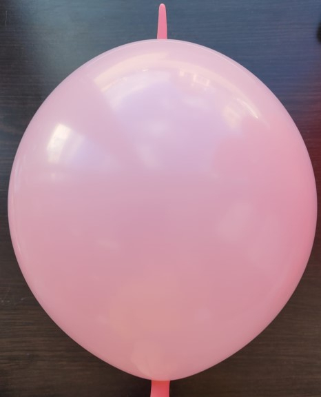 Set 10 baloane latex doua capete / link o loon roz deschis 30 cm [2]