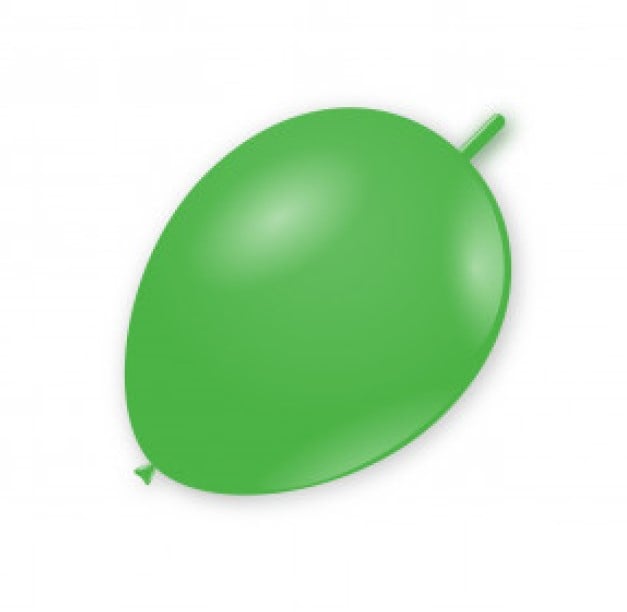 Set 10 baloane latex doua capete link o loon verde 15 cm