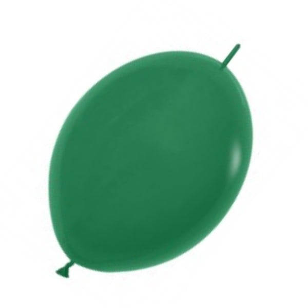 Set 10 baloane latex doua capete link o loon verde 23 cm