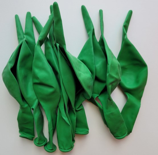 Set 10 baloane latex doua capete / link o loon verde inchis 30 cm [3]