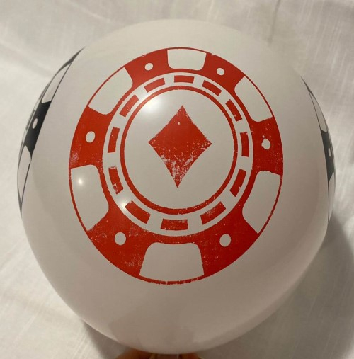 Set 10 baloane latex Fise Poker 30 cm [9]