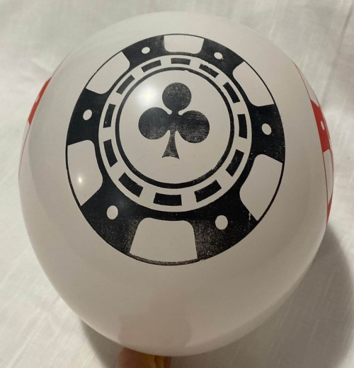 Set 10 baloane latex Fise Poker 30 cm [6]