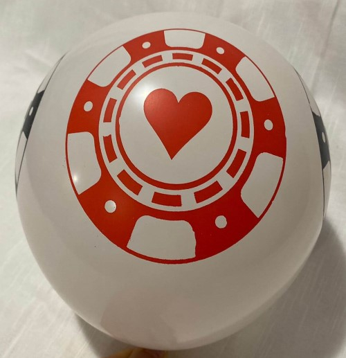 Set 10 baloane latex Fise Poker 30 cm [7]