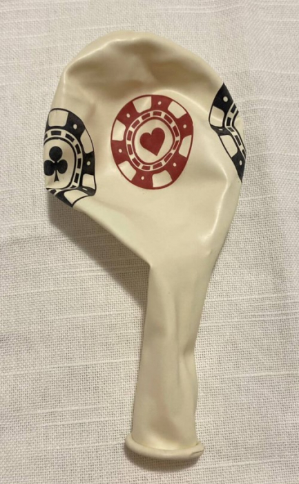 Set 10 baloane latex Fise Poker 30 cm [11]