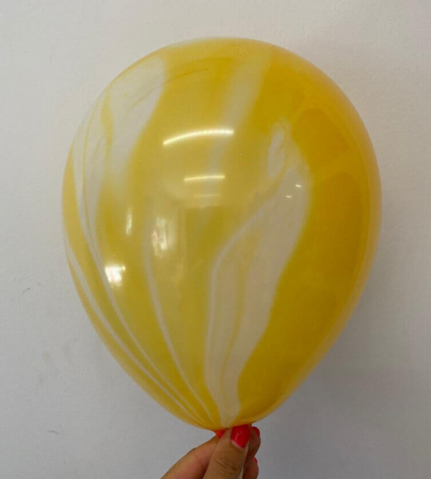 Set 5 baloane latex galben degrade 35 cm [2]
