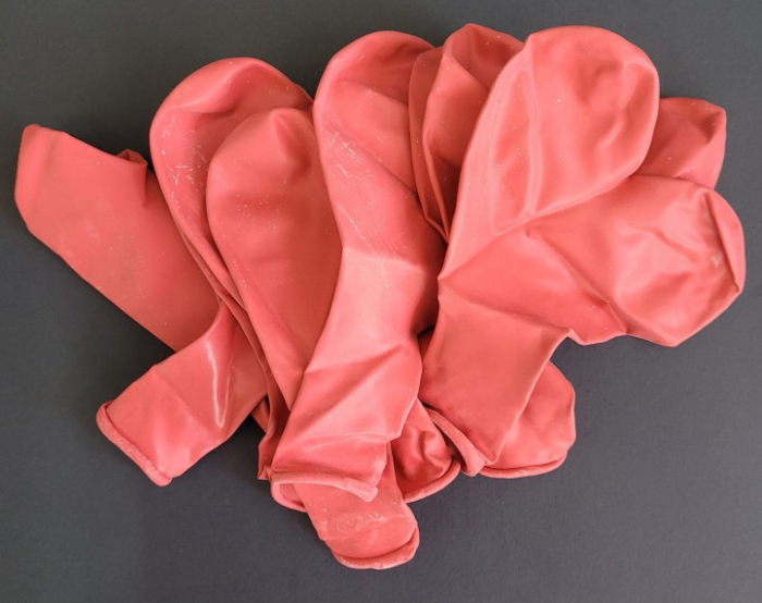 Set 10 baloane latex inima rosie 43 cm [6]
