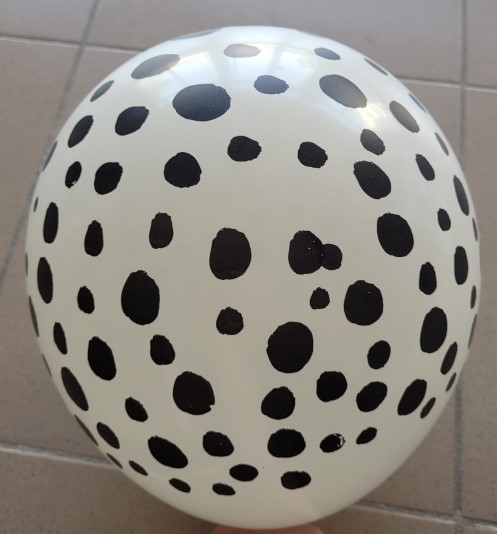 Set 10 baloane latex ivoire imprimat leopard 30 cm [4]