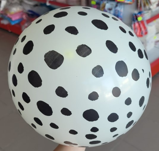 Set 10 baloane latex ivoire imprimat leopard 30 cm [3]