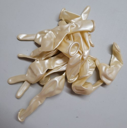 Set 10 baloane latex link o loon alb metalizat 15 cm [5]