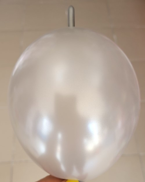 Set 10 baloane latex link o loon argintiu metalizat 15 cm [3]