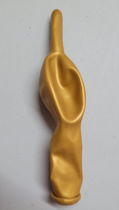 Set 10 baloane latex link o loon auriu metalizat 15 cm [4]