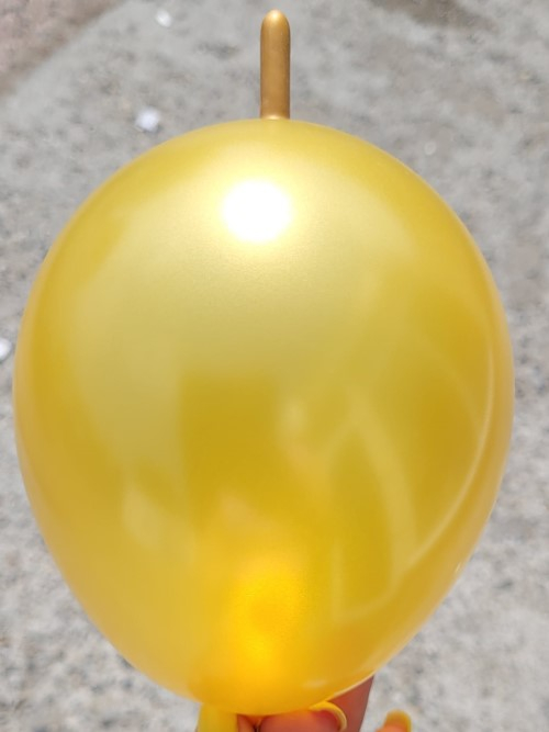 Set 10 baloane latex link o loon auriu metalizat 15 cm [3]