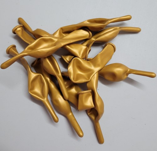 Set 10 baloane latex link o loon auriu metalizat 15 cm [5]