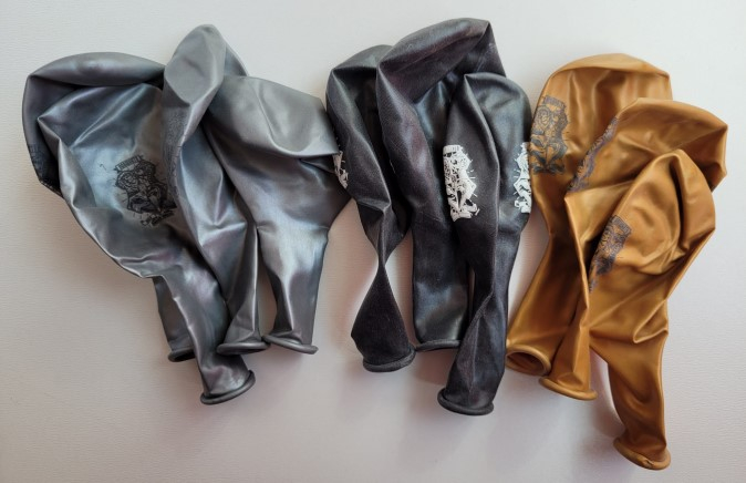 Set 10 baloane latex metalizat Harry Potter 30 cm [5]