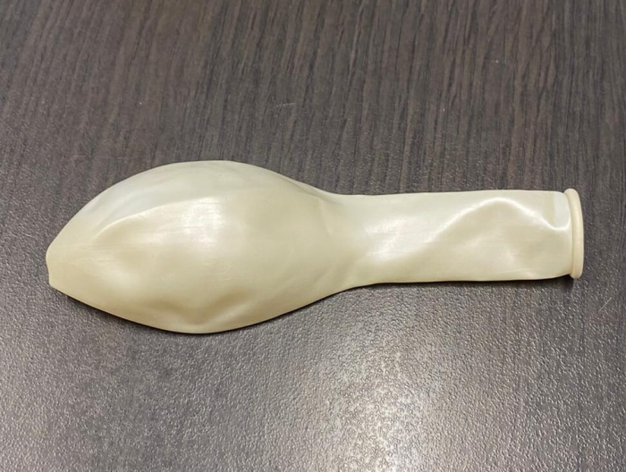 Set 10 baloane latex metalizat sidef alb 30 cm [3]