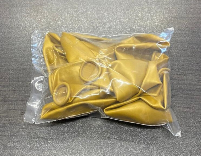 Set 10 baloane latex metalizat sidef auriu gold 30 cm [6]
