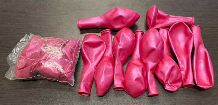 Set 10 baloane latex metalizat sidef roz 30 cm [4]