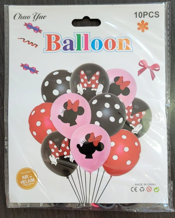Set 10 baloane latex Minnie Mouse 30 cm [7]