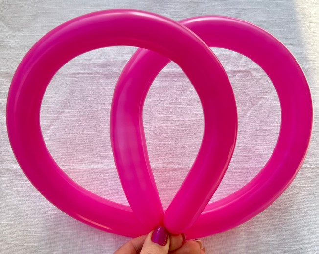 Set 10 baloane latex modelaj 160 roz fucsia [2]