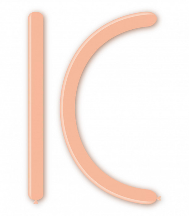 Set 10 baloane latex modelaj 260 crem / blush [1]