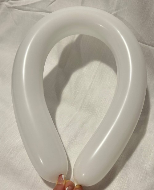 Set 10 baloane latex modelaj 360 alb [3]